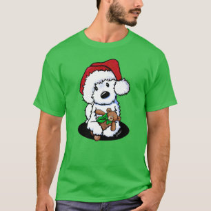 KiniArt jul Westie och björn t-shirt