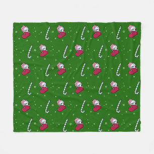 KiniArt-julafton Terrier Fleece Blanket