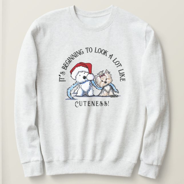 KiniArt-jultrirater Sweatshirt T Shirt (Design framsida)