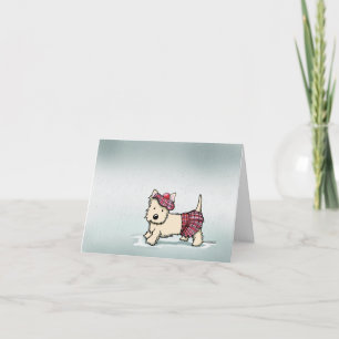 KiniArt Kairn Rainy Day Greeting Card Anteckningskort
