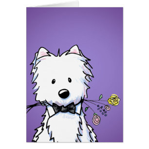KiniArt Kärlek Bitas Westie Terrier OBS Kort