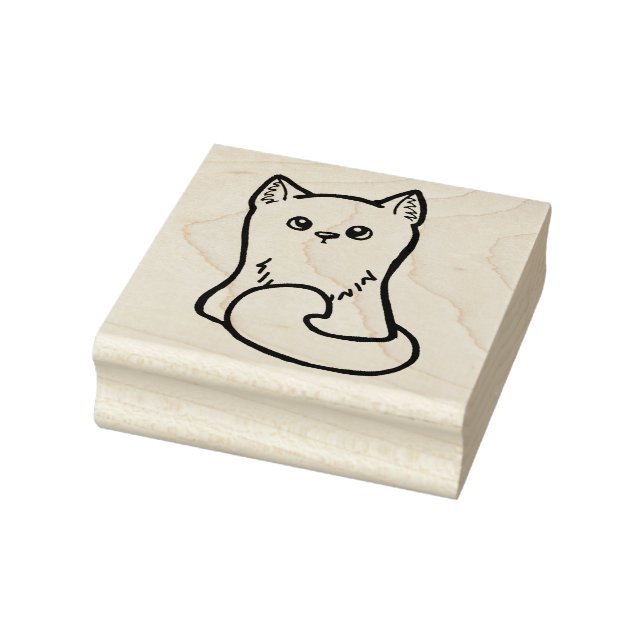 KiniArt Kitten Rubber Frimärke Stämpel (Stämpel)