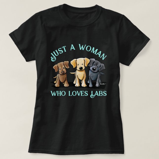 KiniArt Labrador Älskare T-Shirt (Design framsida)