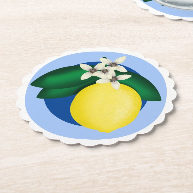 KiniArt Lemon Underlägg Papper (Vinklad)