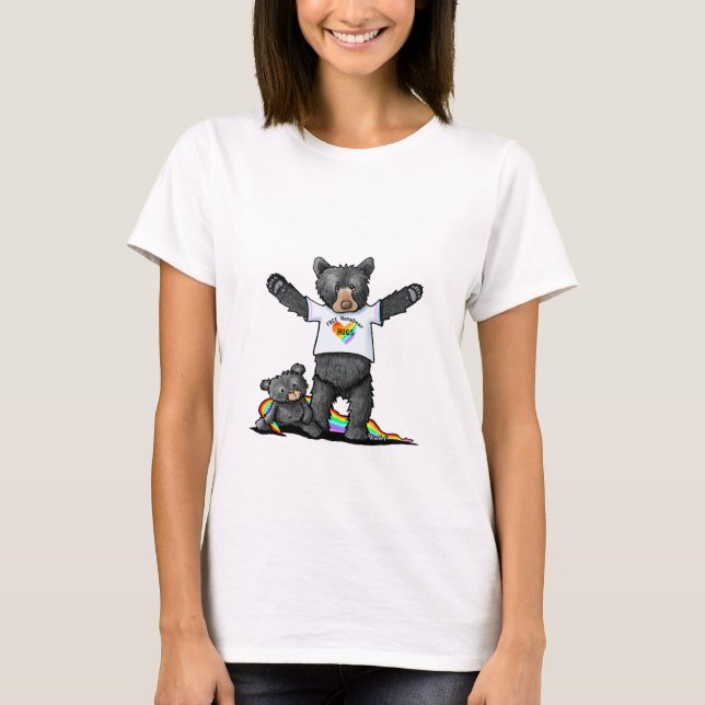 KiniArt LGBTQIA MamabjörHugs T-Shirt (Framsida)