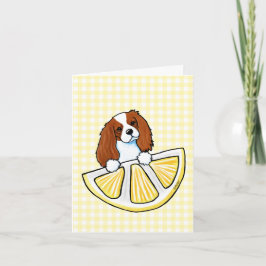 KiniArt Life Lemons Cavalier Card Tack Kort