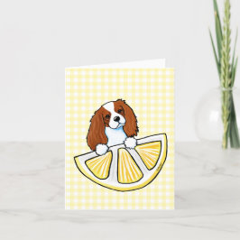 KiniArt Life Lemons Cavalier Card Tack Kort