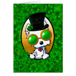 KiniArt Lucky Westie Hälsningskort