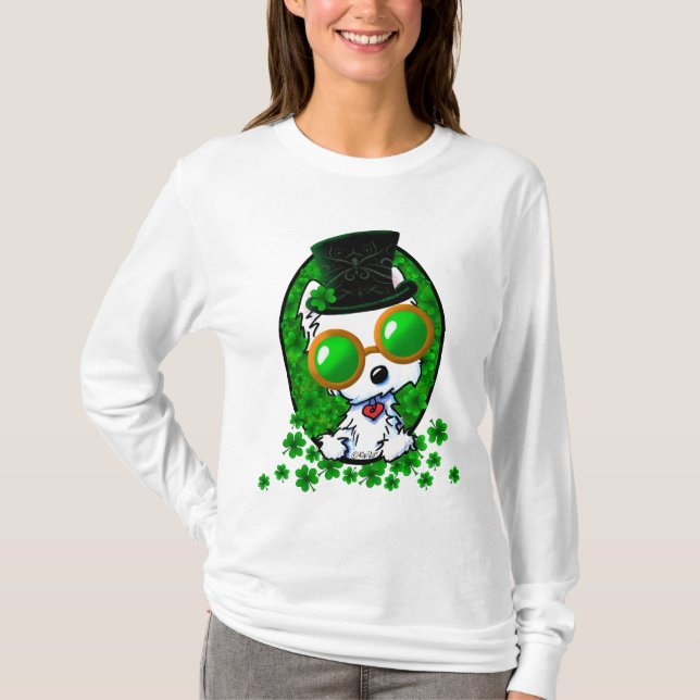 KiniArt Lucky Westie Tee (Framsida)