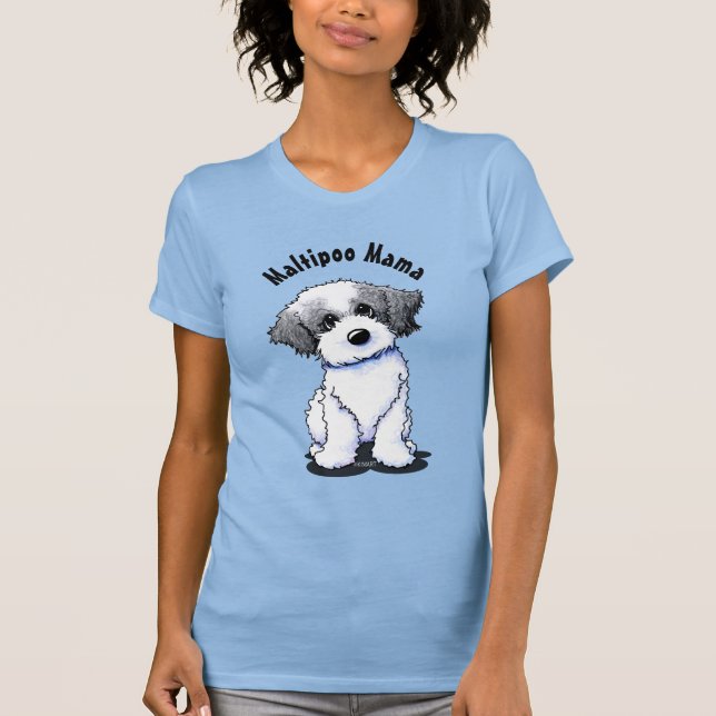 KiniArt Maltipoo T Shirt (Framsida)