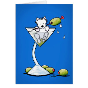 KiniArt Martini Westie OBS Kort