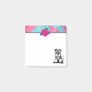 KiniArt Mini Schnauzer Post-it Block
