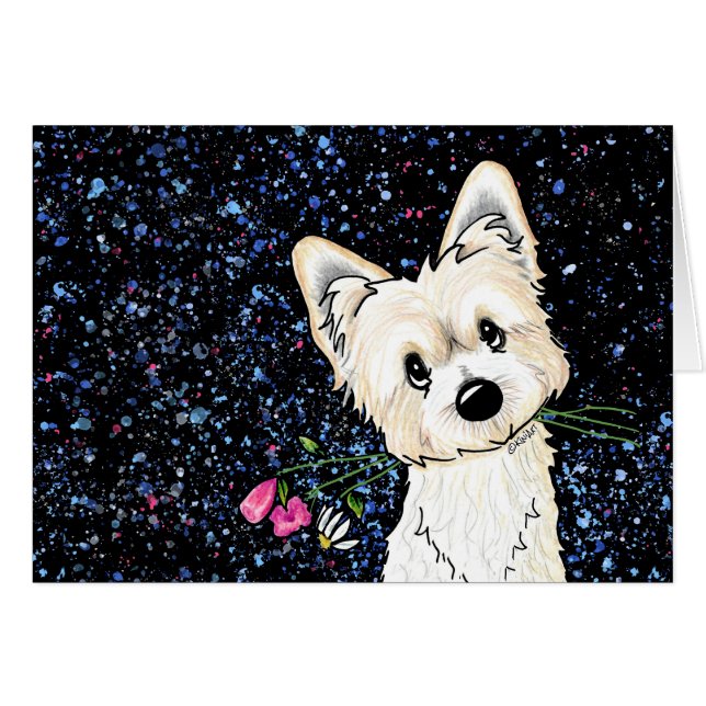 KiniArt Morkie OBS Kort (Framsidan Horizontal)