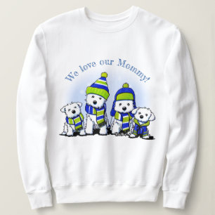 KiniArt Mysiga Besättning Hundar T Shirt