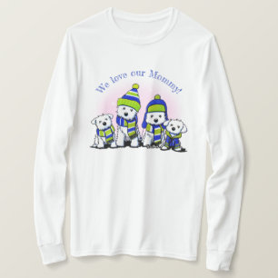 KiniArt Mysigt Crew Hundar T Shirt