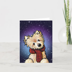 KiniArt Norwich Terrier-julkort Helgkort