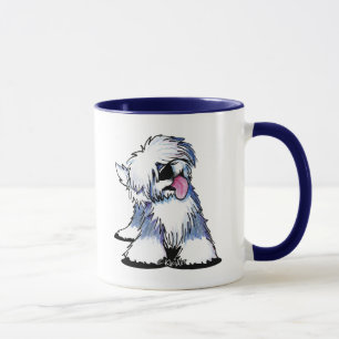 KiniArt OE Sheepdog Anpassningsbar Mugg