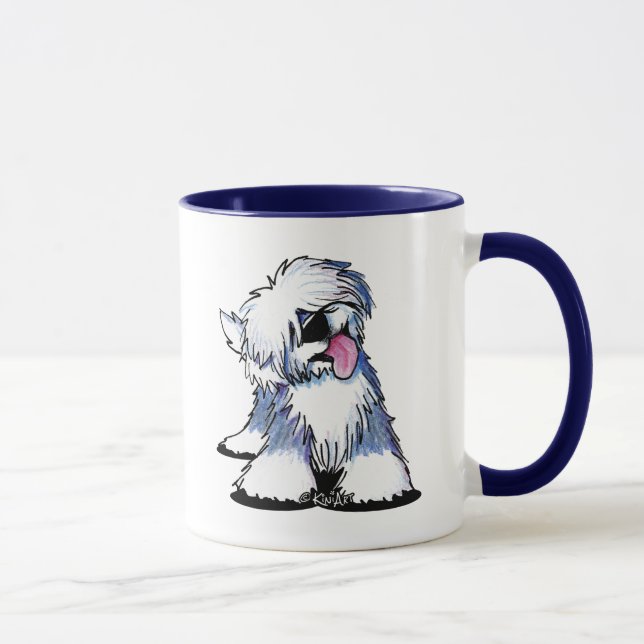 KiniArt OE Sheepdog Anpassningsbar Mugg (Höger)