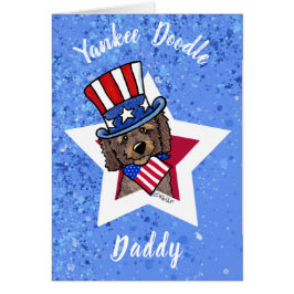 KiniArt Patriotic Doodle Greeting Card OBS Kort