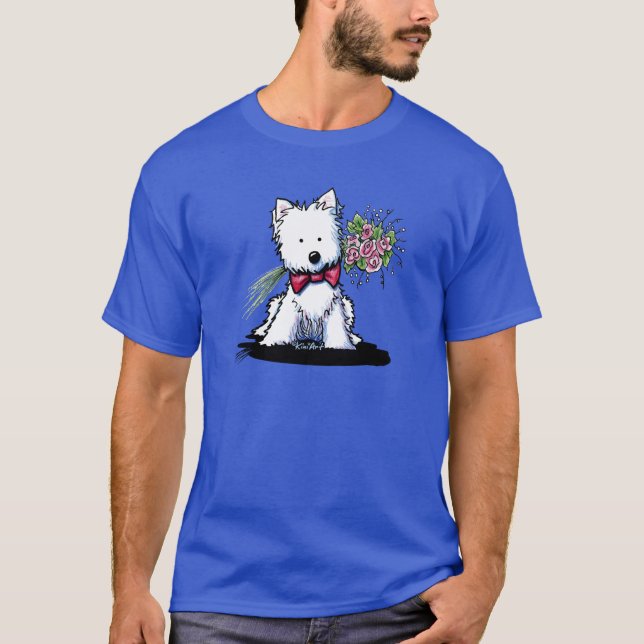 KiniArt Pawfect Westie T-Shirt (Framsida)