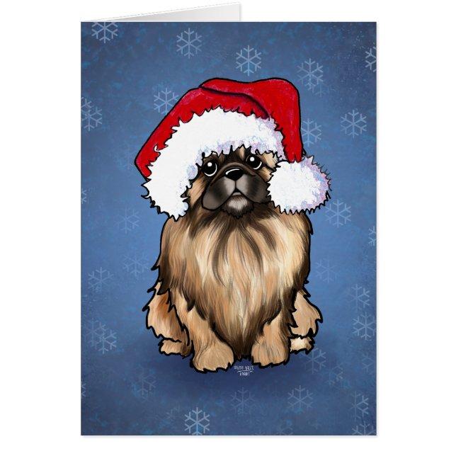 KiniArt Pekingese-julkort OBS Kort (Framsidan)