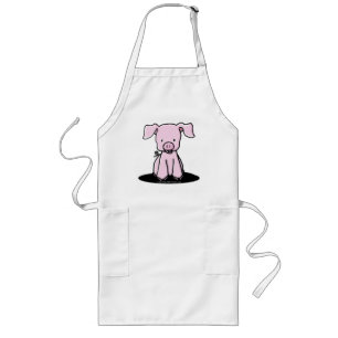 KiniArt Piglet Apron Långt Förkläde
