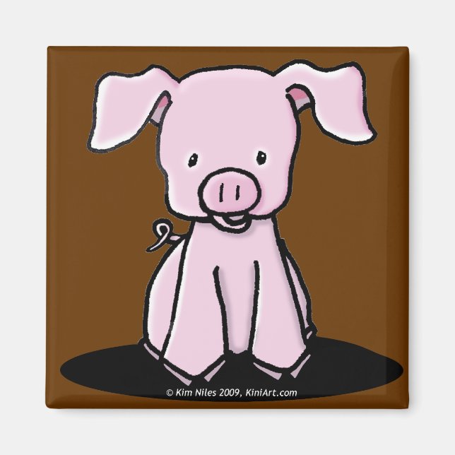 KiniArt Piglet Magnet (Framsidan)