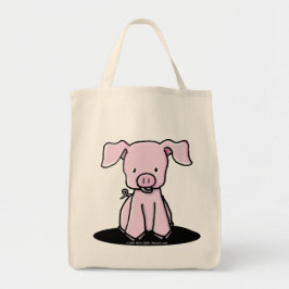 KiniArt Piglet Tote Bag Tygkasse