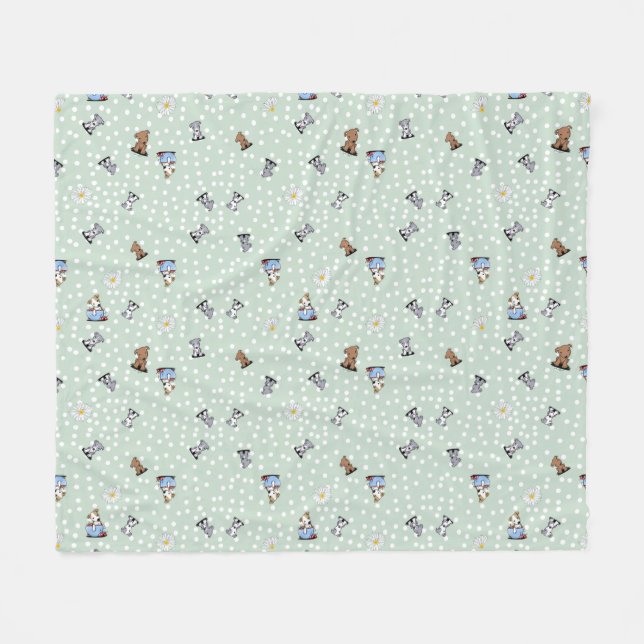 KiniArt Pit Bull Fleece Blanket (Framsidan (Horisontell))