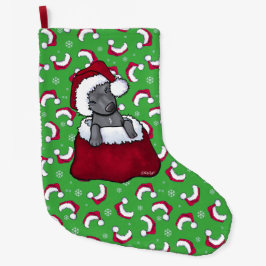 KiniArt Pit Bull Julager Stor Julstrumpa