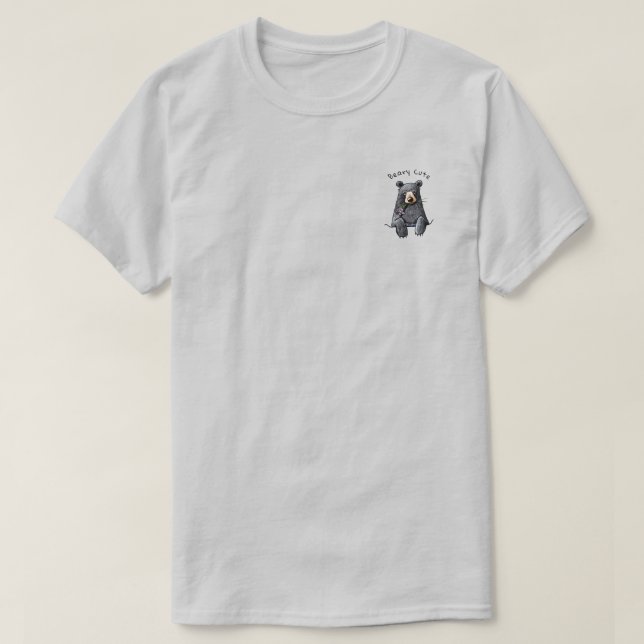 KiniArt Pocket Bear T Shirt (Design framsida)