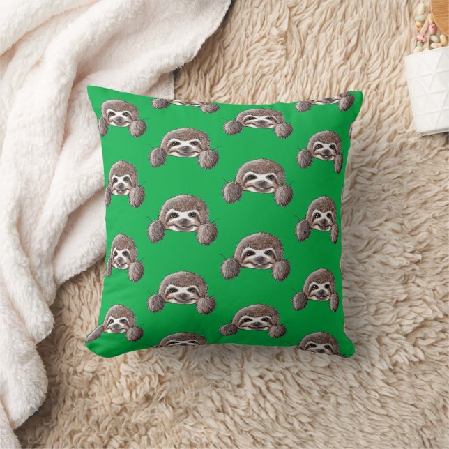 KiniArt Pocket Sloth Kudde (Filt)