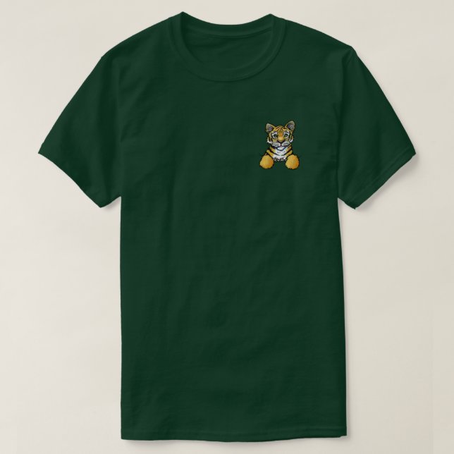 KiniArt Pocket Tiger T-Shirt (Design framsida)