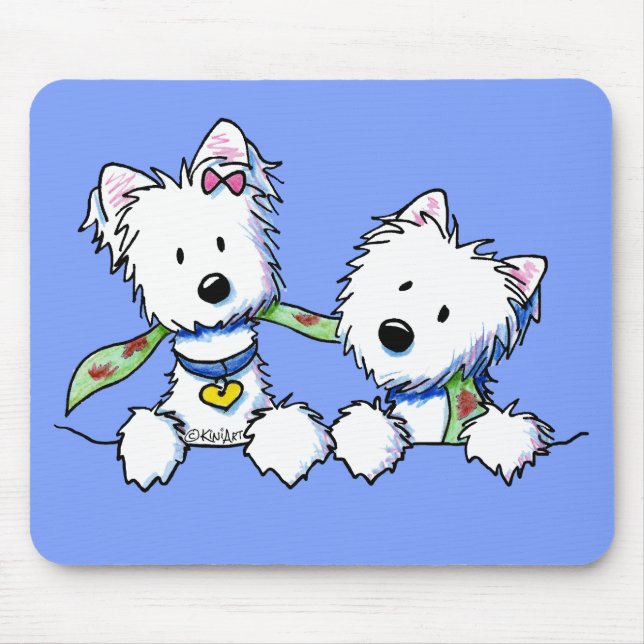 KiniArt Pocket Westie Boy and Girl Musmatta (Framsidan)