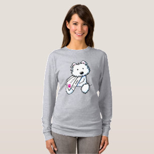 KiniArt Pocket Westie Mail Carrier T Shirt
