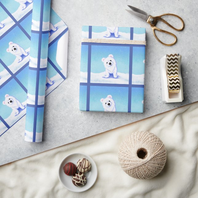 KiniArt Polar Bear Presentpapper (Hantverk)