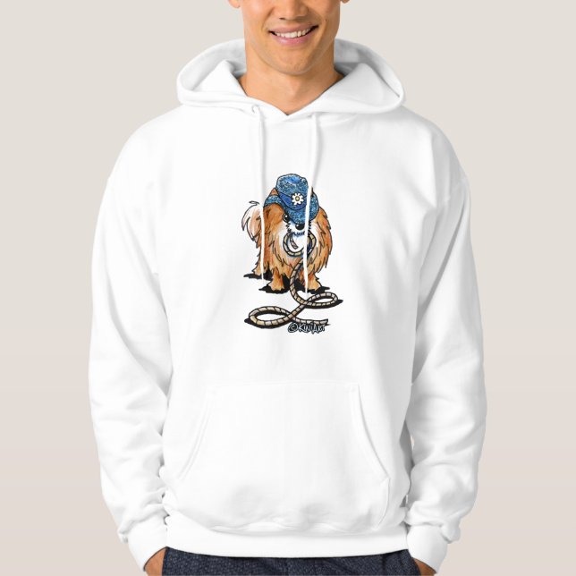 KiniArt Pom Cowboy Hoodie (Framsida)