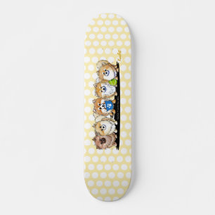 KiniArt Pom partySkateboard Mini Skateboard Bräda 18,7 Cm