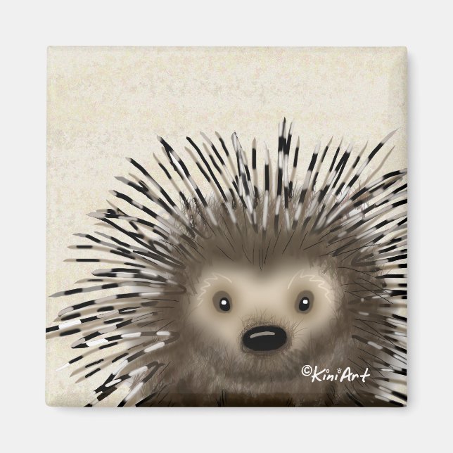 KiniArt Porcupine Magnet (Framsidan)