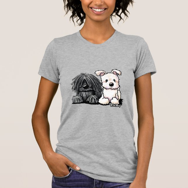 KiniArt Puli och Pumi T Shirt (Framsida)