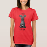 KiniArt Pumi T Shirt<br><div class="desc">Pumi hund aveln art av Contemporary VALP Artist,  Kim Niles. © Kim Niles,  KiniArt™ - Alla reserverade Höger.</div>