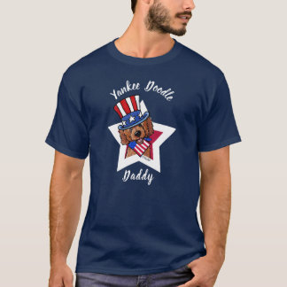KiniArt Red Yankee Doodle Pappa T-Shirt