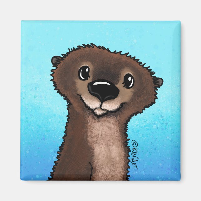 KiniArt River Otter Magnet (Framsidan)