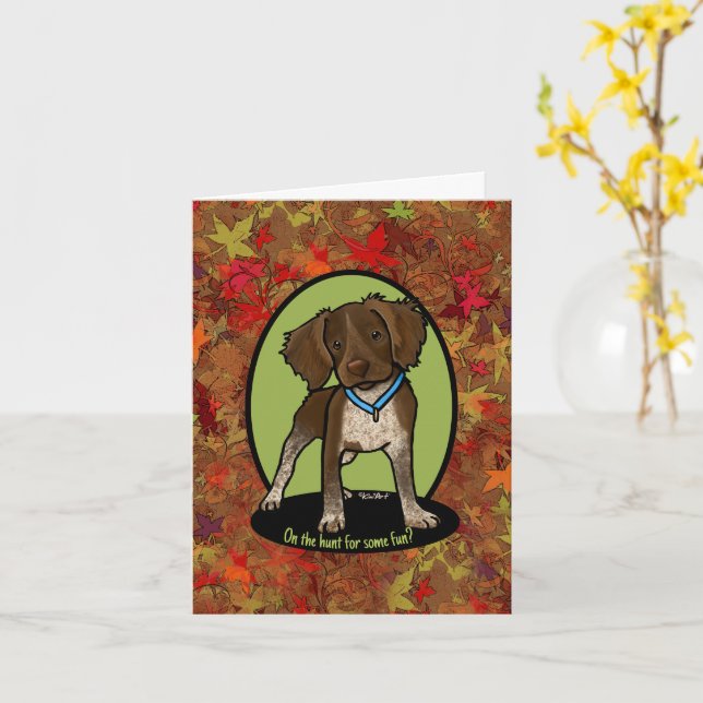 KiniArt Roan Brittany FALL Card Kort (Gul blomma)