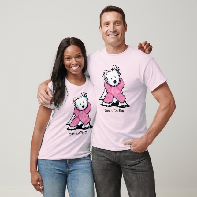 KiniArt Rosa Band Westie Team T-Shirt (Unisex)