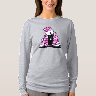 KiniArt Rosa Camo Westie T-Shirt