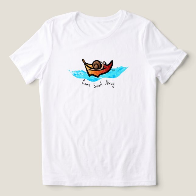 KiniArt Sailing Snigel T Shirt (Design Framsida)