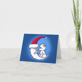 KiniArt Santa Måne Westie Helgkort