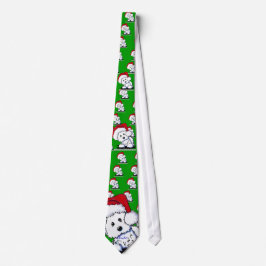 KiniArt Santa Westie Hund Gifts Slips