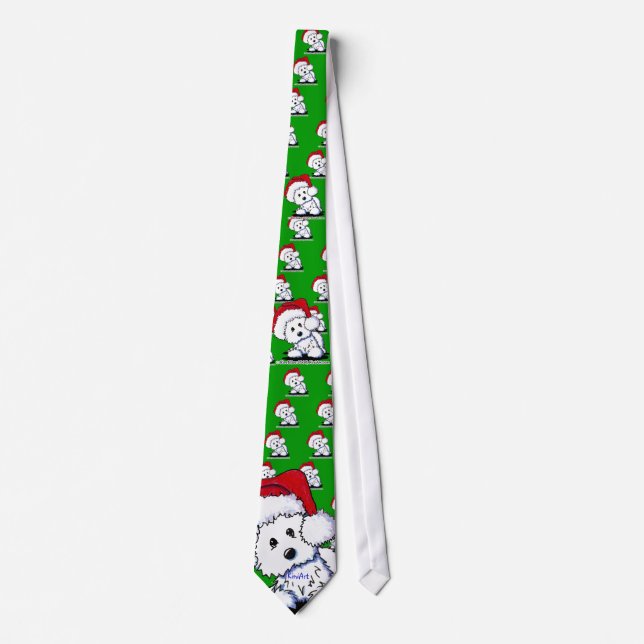 KiniArt Santa Westie Hund Gifts Slips (Framsida)